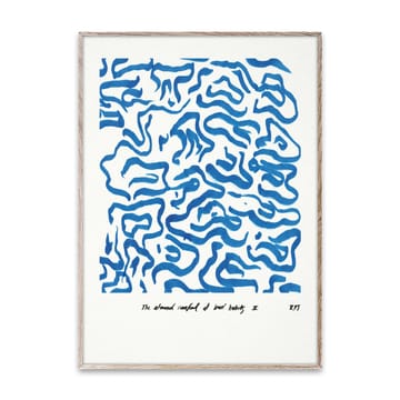 Comfort - Niebieski plakat - 50x70 cm - Paper Collective