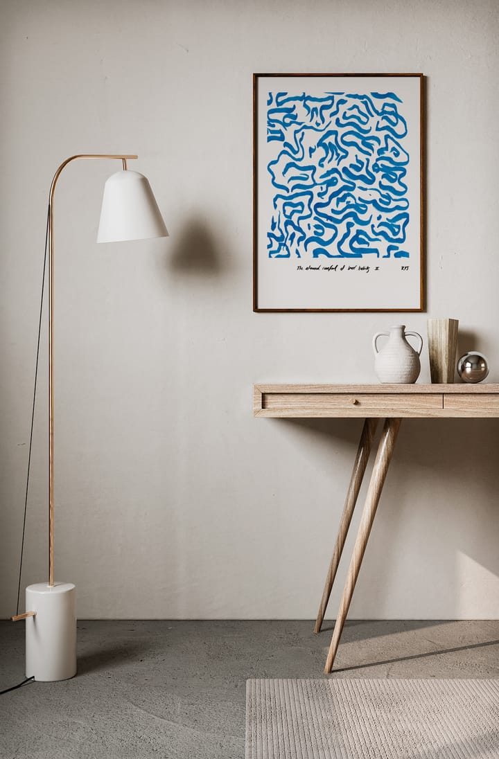 Comfort - Niebieski plakat - 50x70 cm - Paper Collective