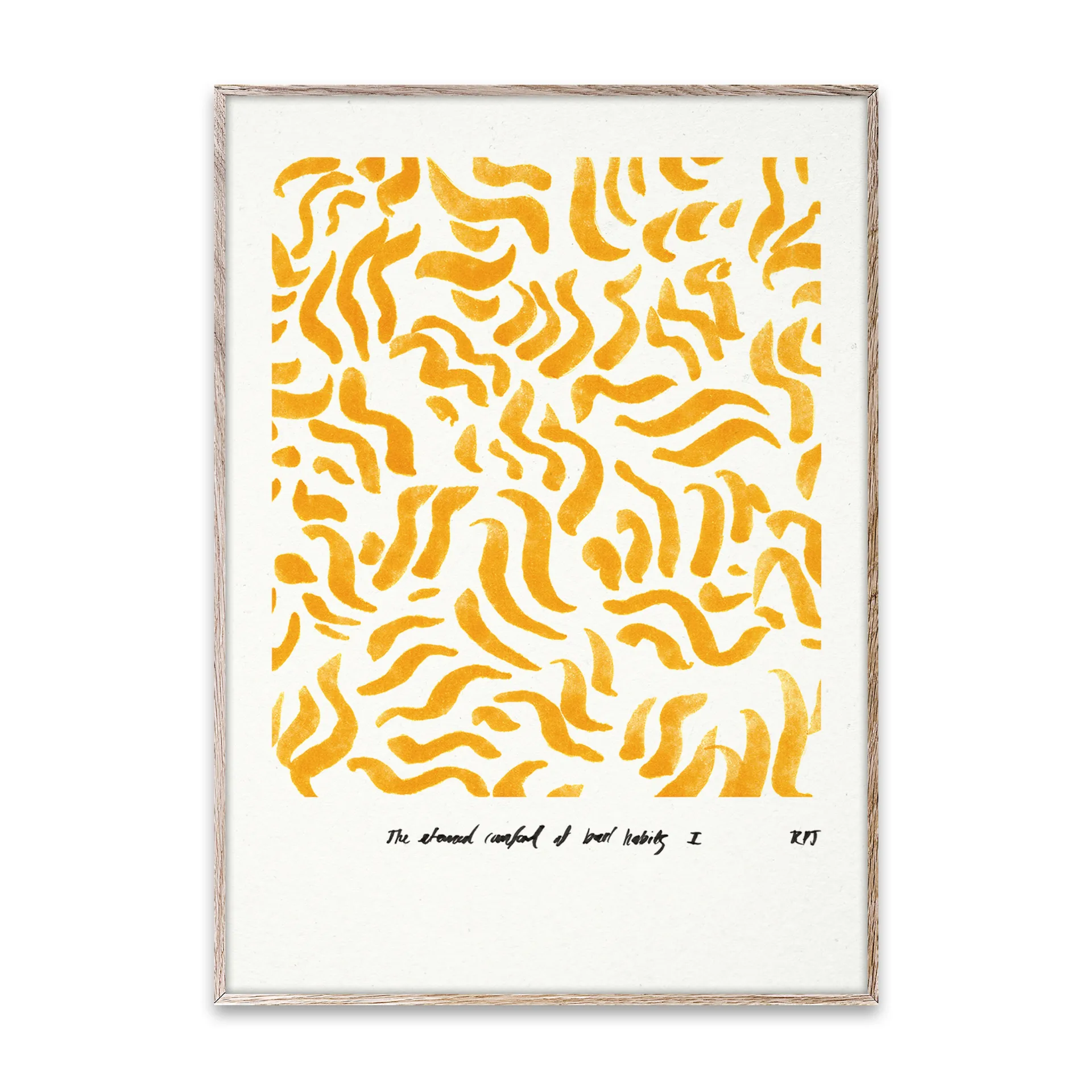 Comfort - żółty plakat, 30x40 cm Paper Collective