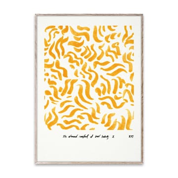 Comfort - żółty plakat - 30x40 cm - Paper Collective