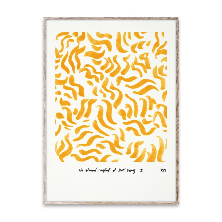Comfort - żółty plakat, 30x40 cm Paper Collective