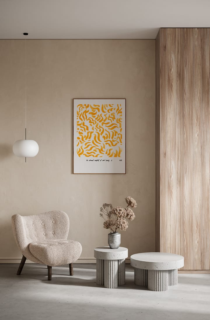 Comfort - żółty plakat, 30x40 cm Paper Collective