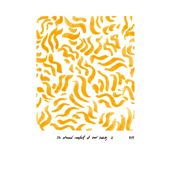 Comfort - żółty plakat - 50x70 cm - Paper Collective