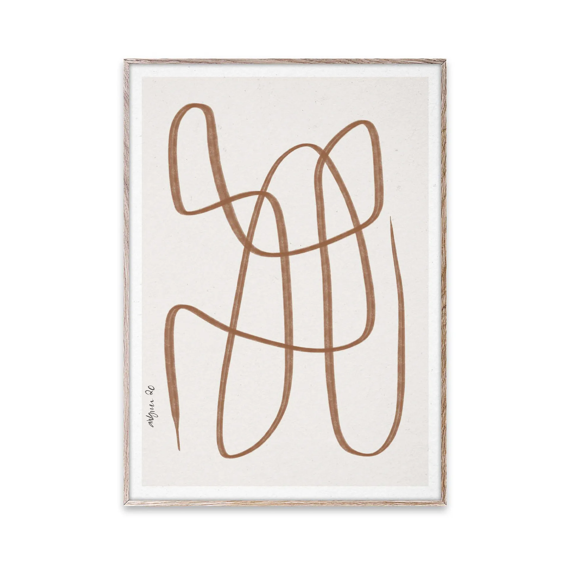 Different Ways plakat brązowy, 30x40 cm Paper Collective