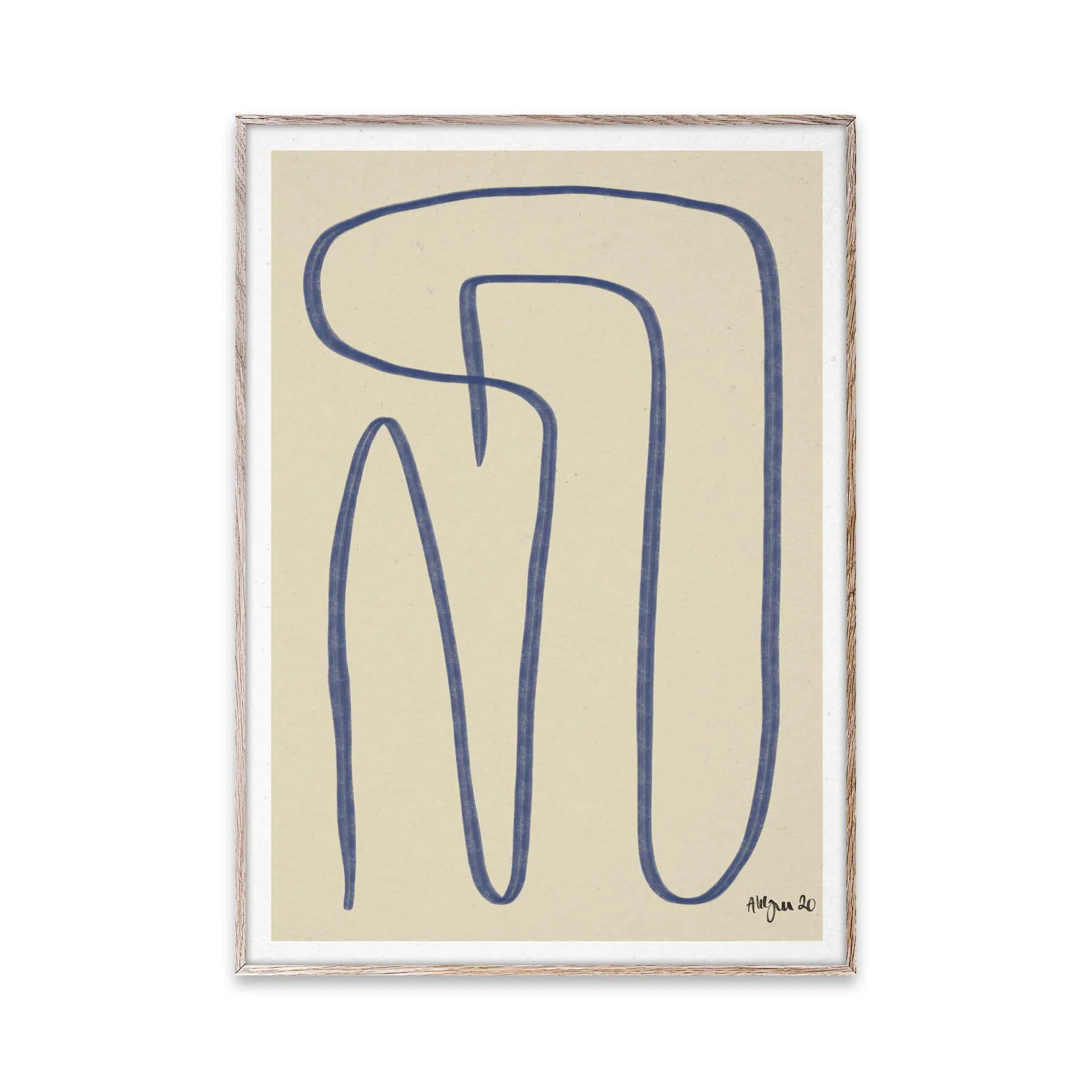 Different Ways plakat niebieski, 30x40 cm Paper Collective