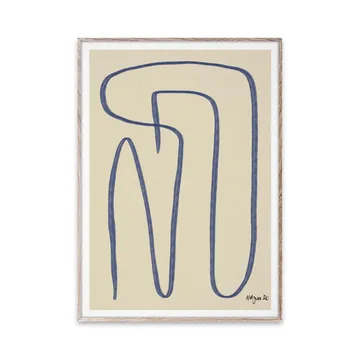 Different Ways plakat niebieski - 30x40 cm - Paper Collective