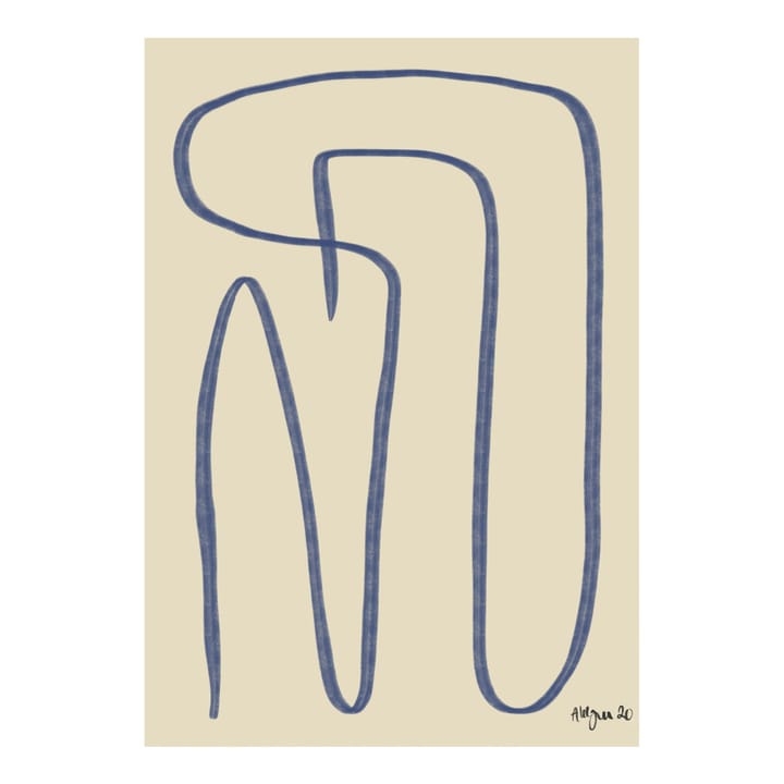 Different Ways plakat niebieski, 50x70 cm Paper Collective