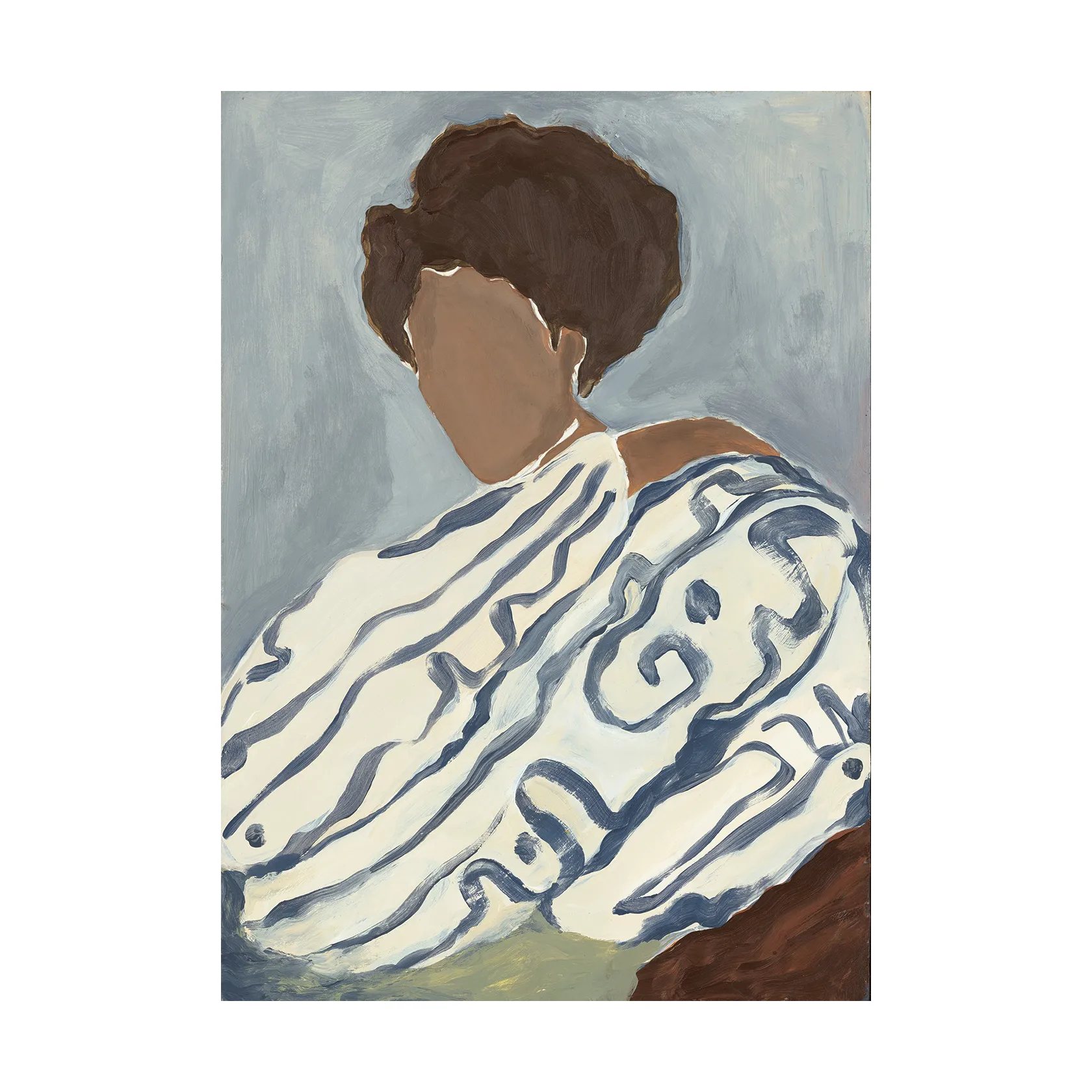 Plakat Blue Curls, 50x70 cm Paper Collective