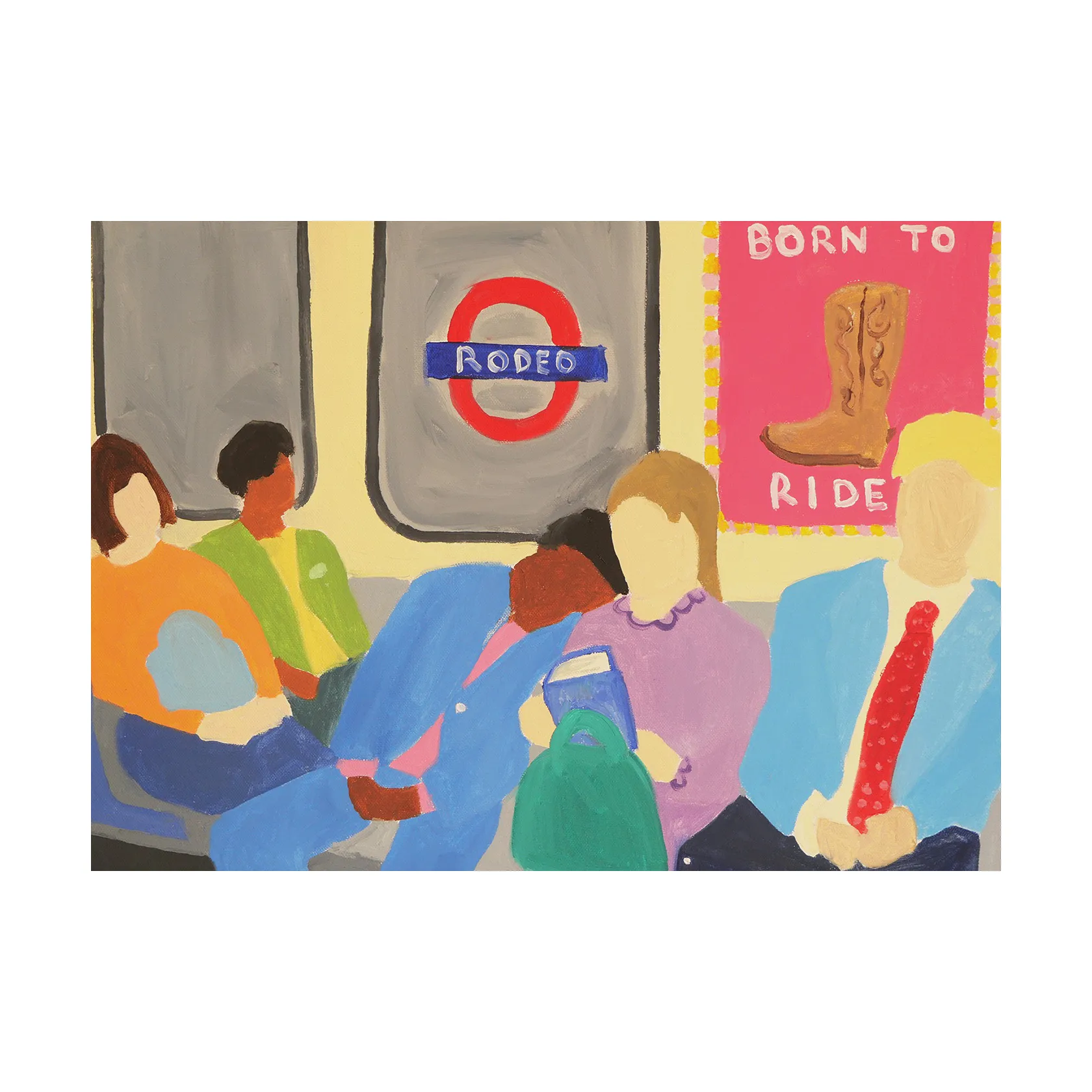 Plakat Born To Ride, 50x70 cm Paper Collective