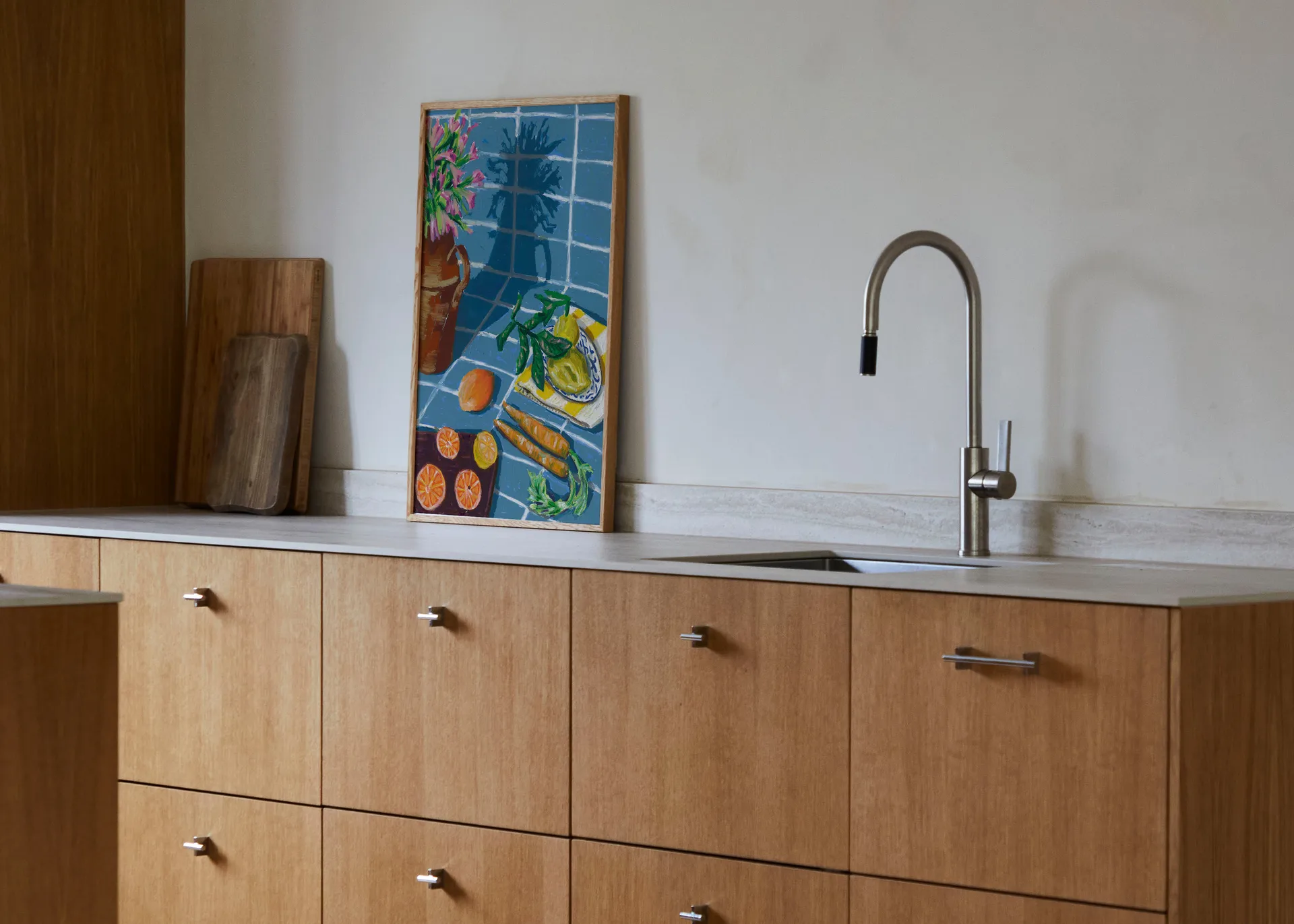 Plakat Composition in Blue , 30x40cm Paper Collective