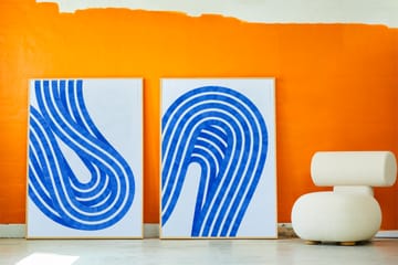 Plakat Entropy Blue 01 - 50x70cm - Paper Collective