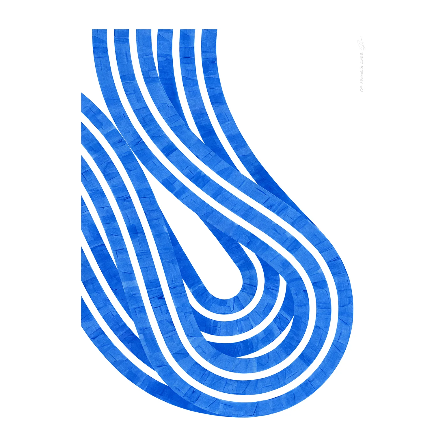 Plakat Entropy Blue 02, 50x70cm Paper Collective