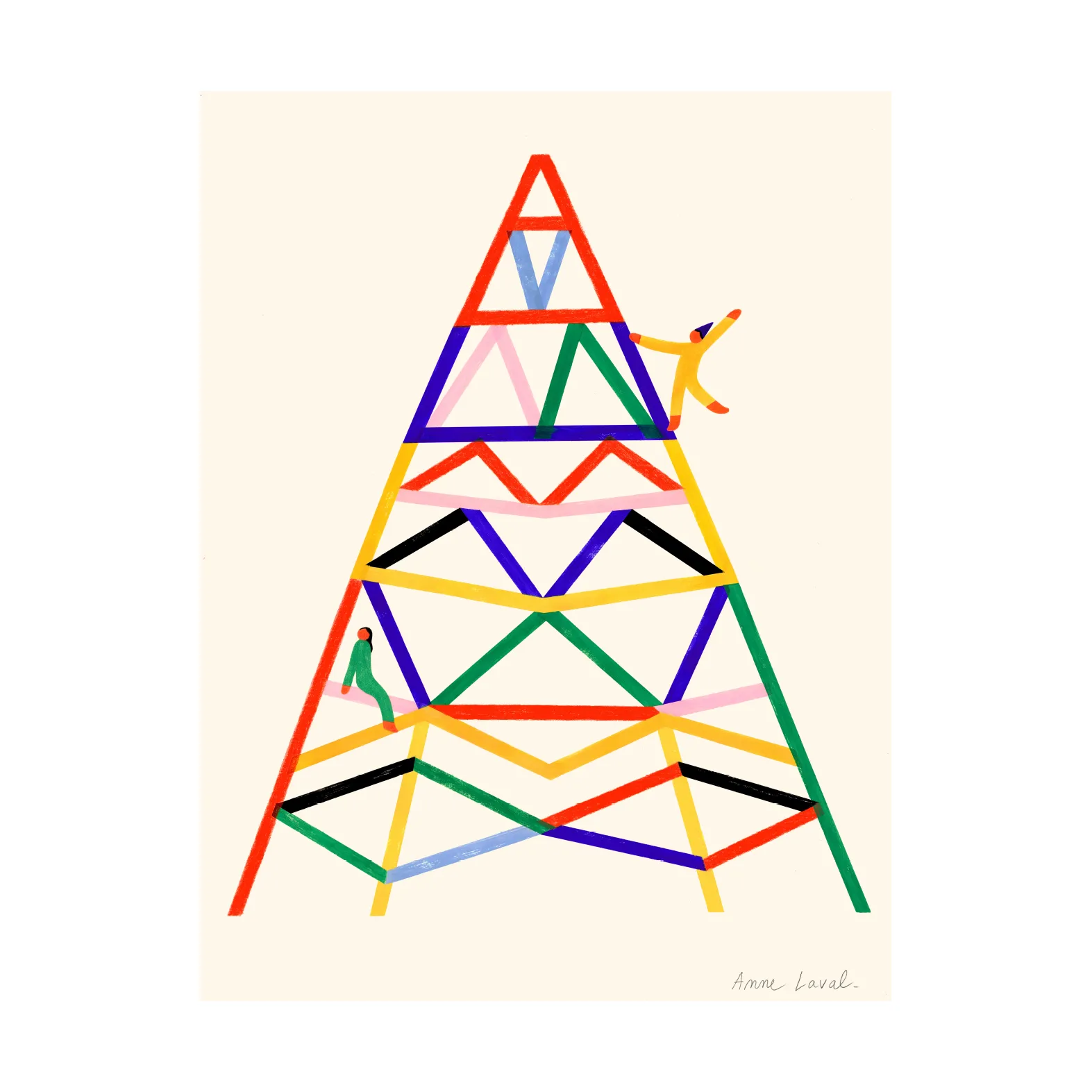 Plakat Escalader, 30x40 cm Paper Collective