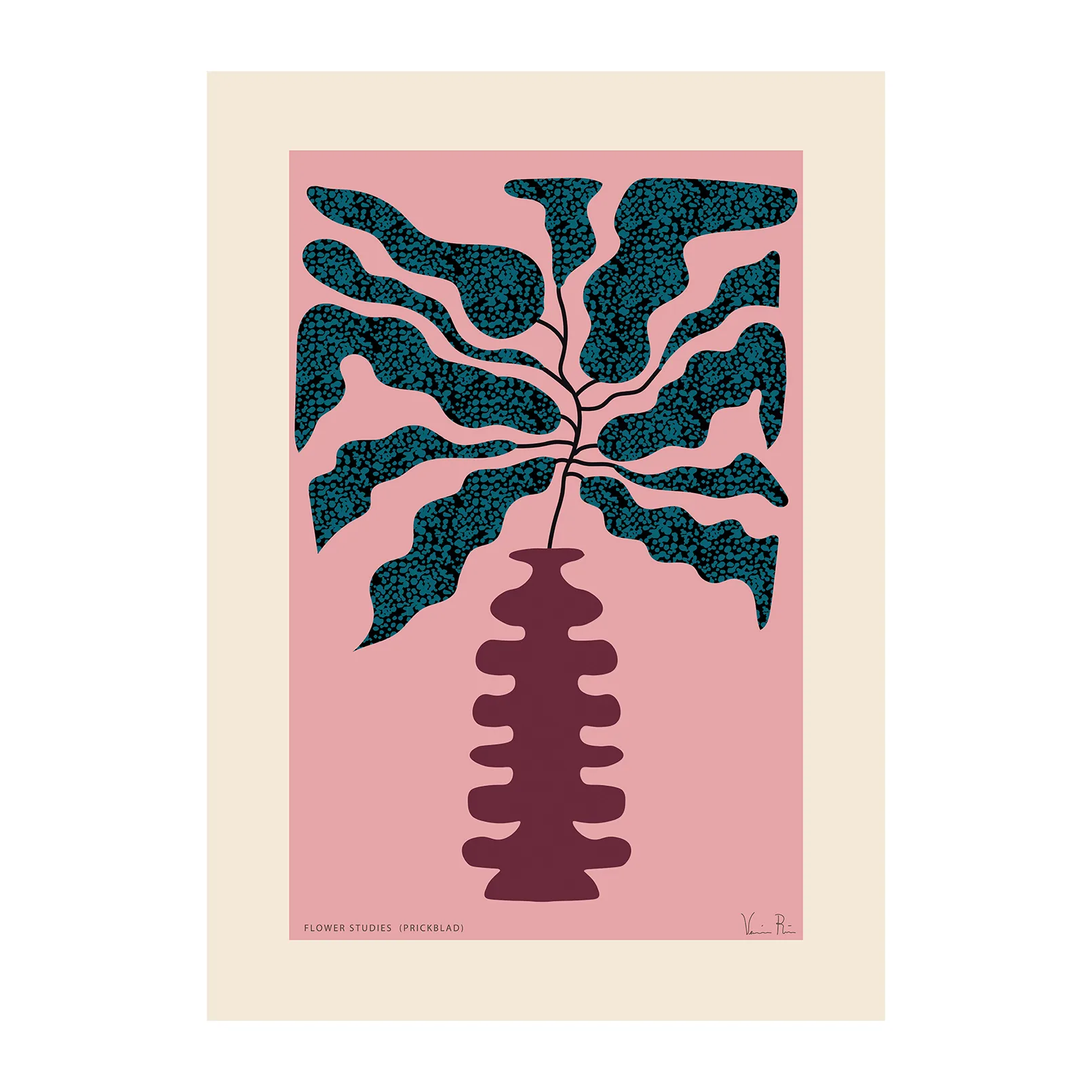 Plakat Flower Studies 01 (Difenbachia), 50x70cm Paper Collective