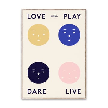 Plakat Four Feelings - 50x70 cm - Paper Collective