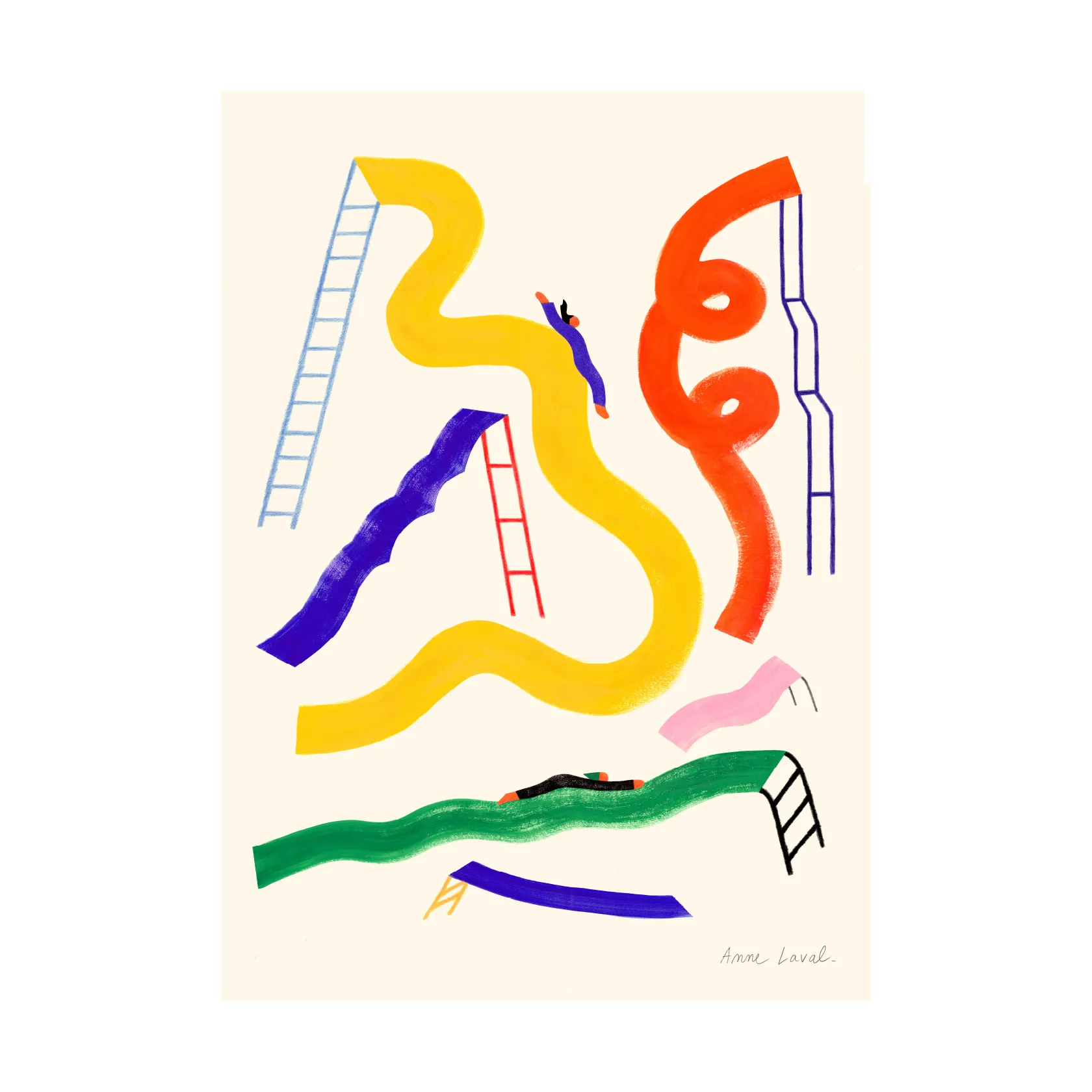 Plakat Glisser, 30x40 cm Paper Collective