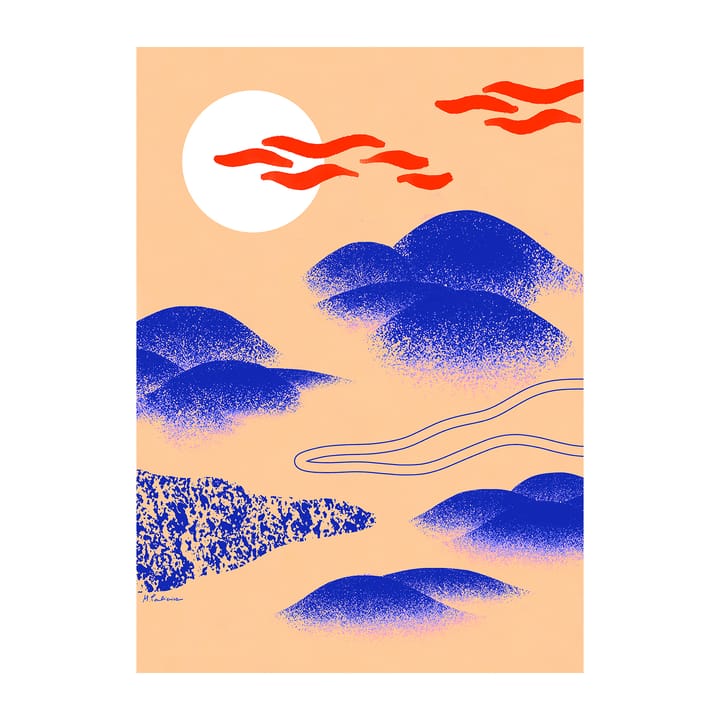 Plakat Japanese Hills - 30x40cm - Paper Collective
