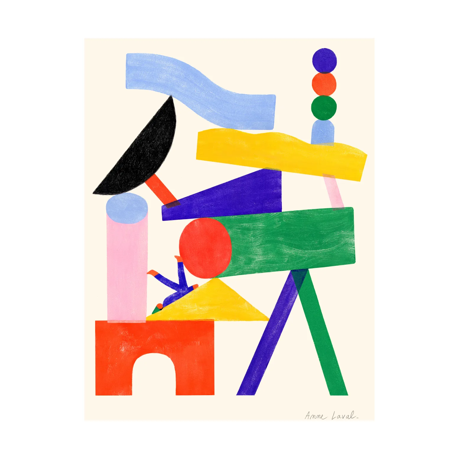 Plakat Jouer, 50x70 cm Paper Collective