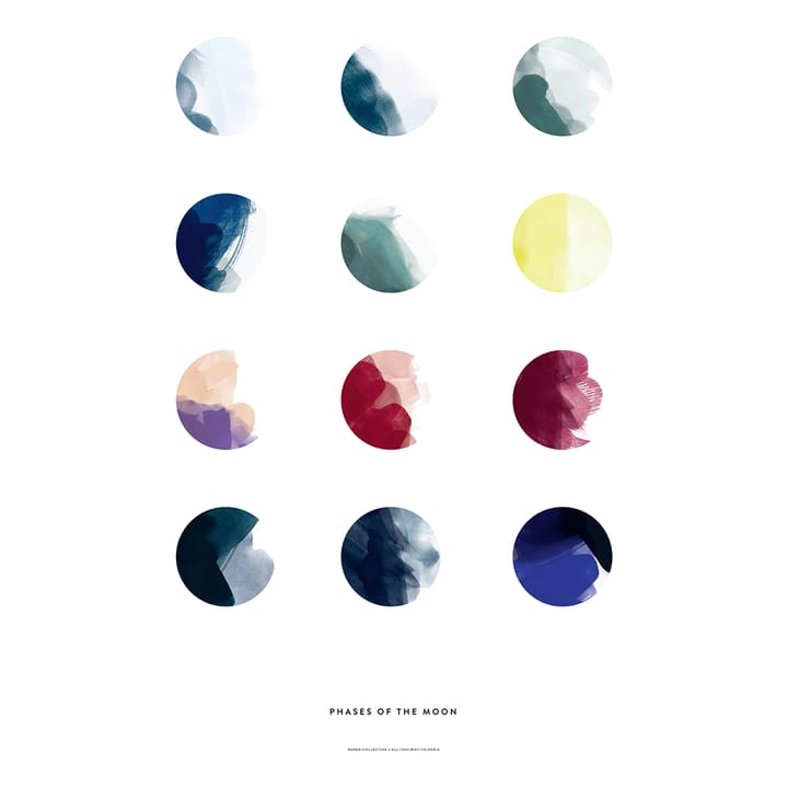 Plakat Moon Phases, 50x70 cm Paper Collective