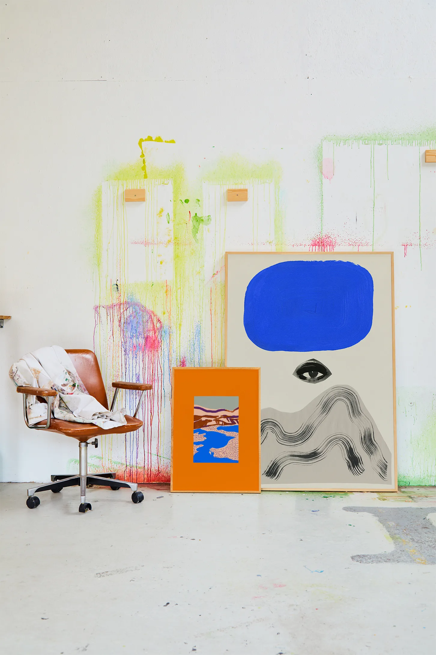 Plakat Orange Landscape, 50x70cm Paper Collective