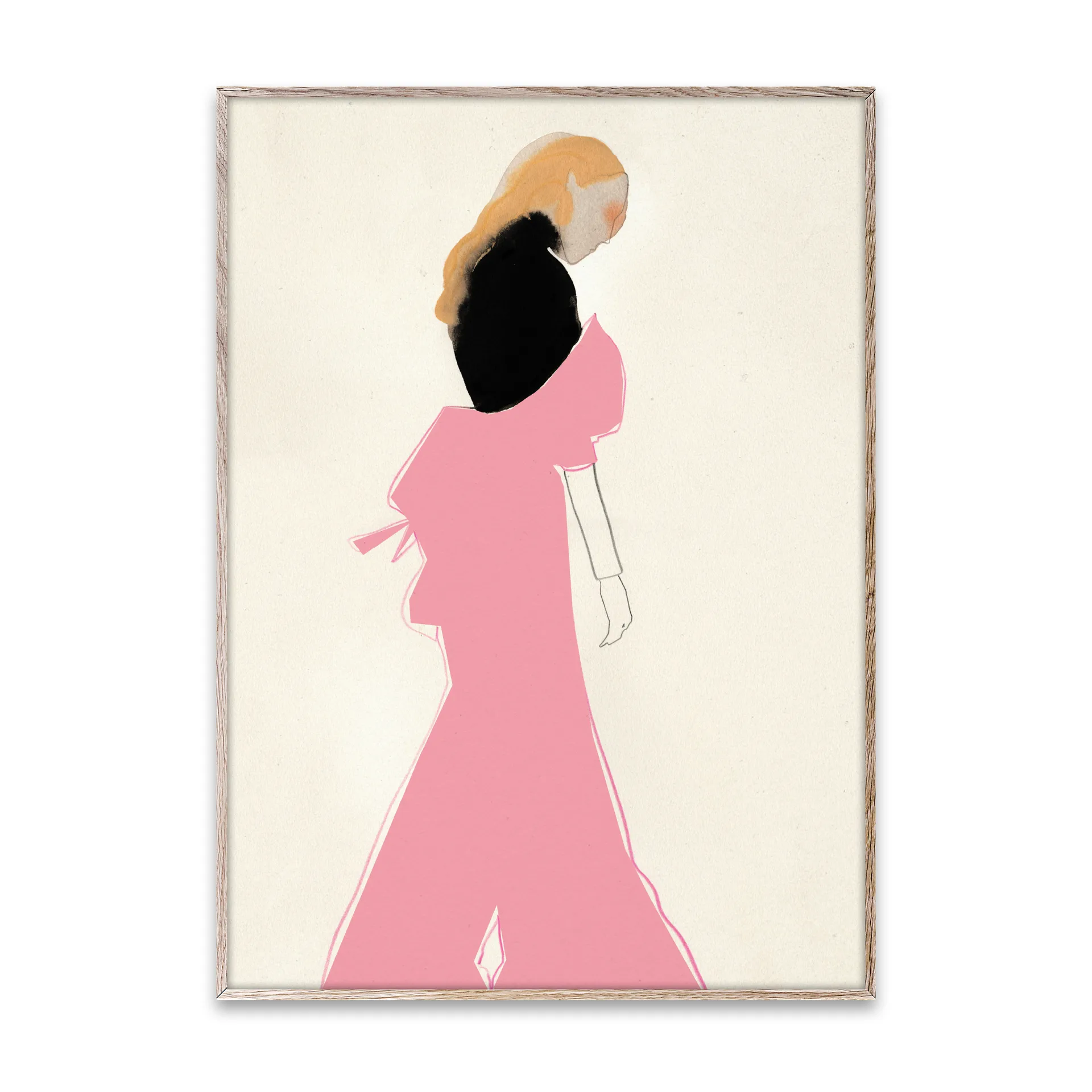 Plakat Pink Dress, 50x70 cm Paper Collective