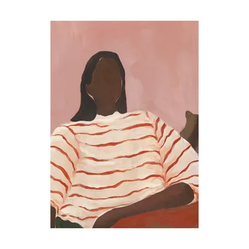 Plakat Red Stripes  - 30x40cm - Paper Collective