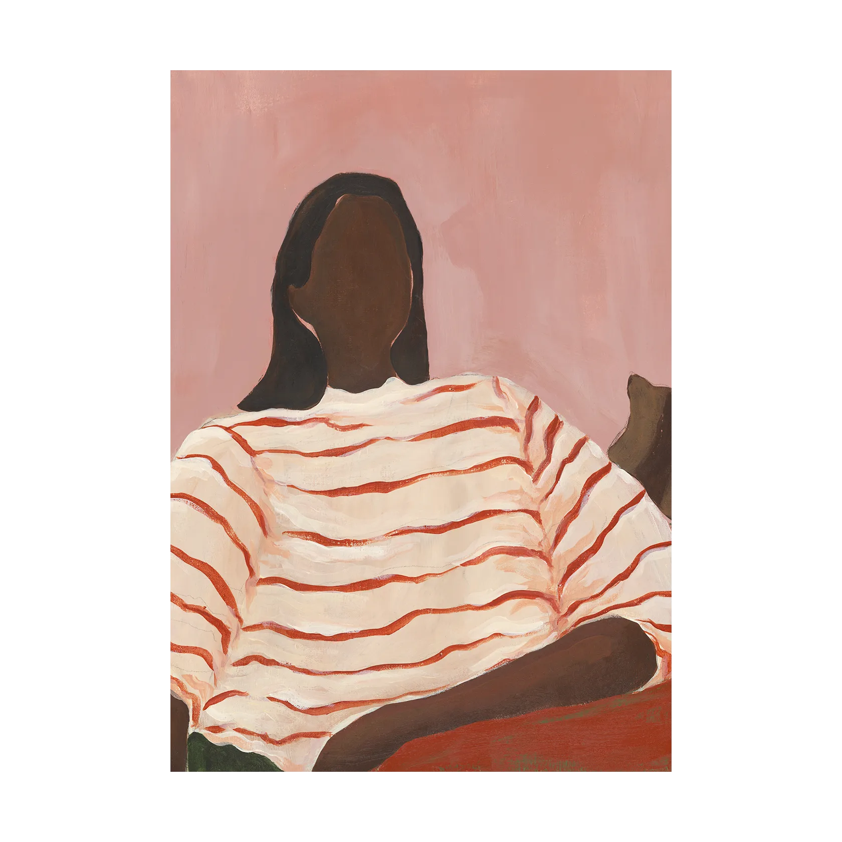 Plakat Red Stripes , 50x70cm Paper Collective