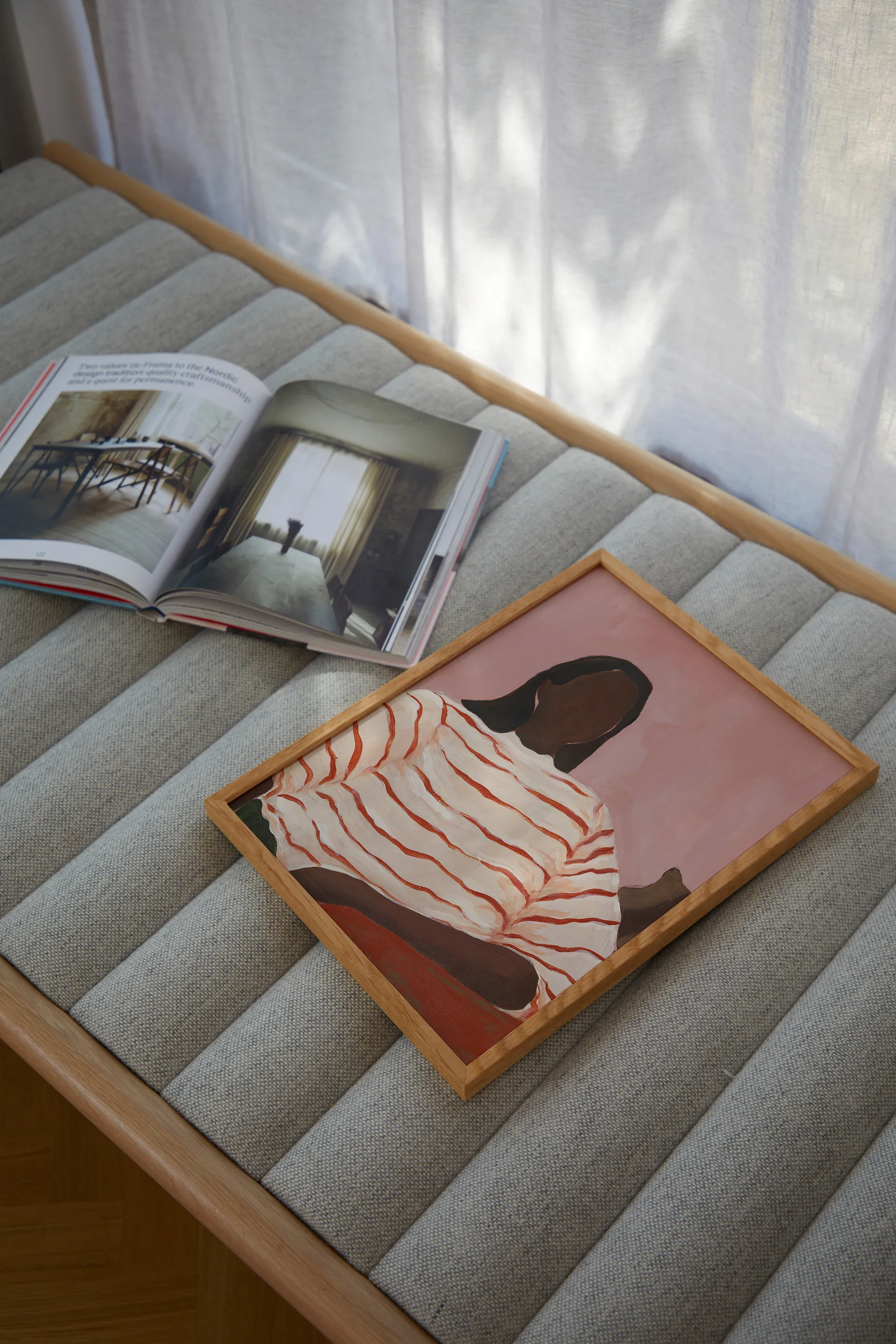 Plakat Red Stripes , 50x70cm Paper Collective