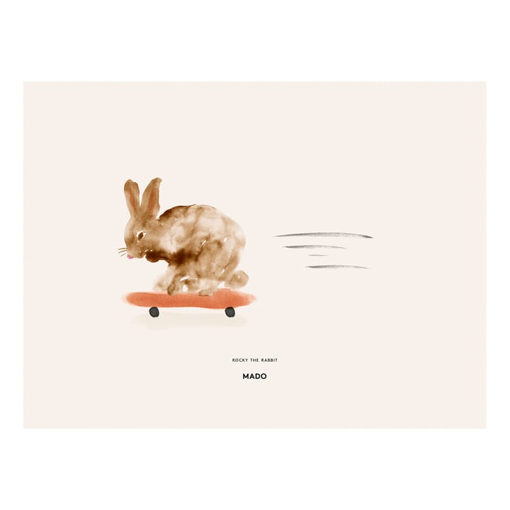 Plakat Rocky the Rabbit - 30x40 cm - Paper Collective