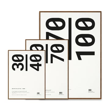 Rama Paper Collective plexi - ciemny dąb - 50x70 cm - Paper Collective