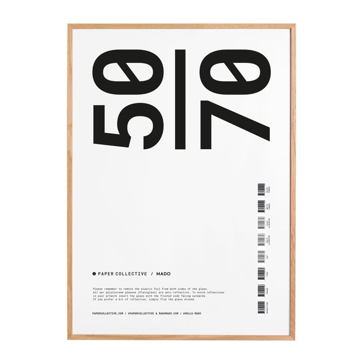 Rama Paper Collective plexi - dąb - 50x70 cm - Paper Collective