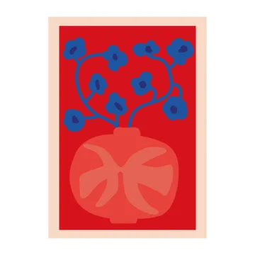 The Red Vase poster - 70x100 cm - Paper Collective