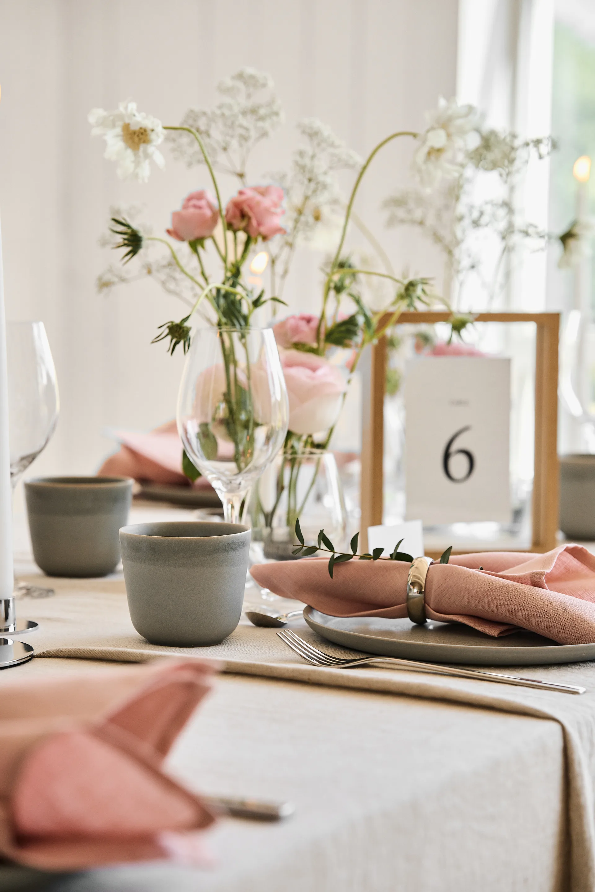 Szary talerz Morgon Ø24 cm, 4-pak, Szary Paradisverkstaden