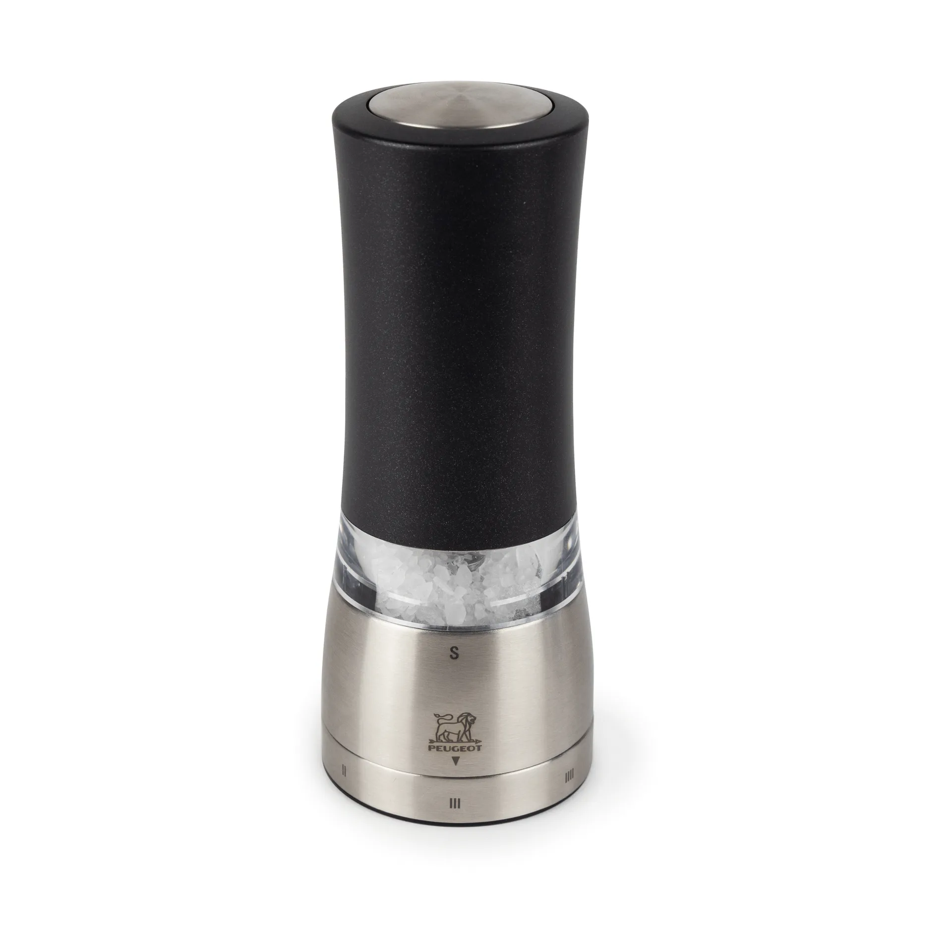 Elektryczny młynek do soli Daman 16 cm, Czarny Peugeot
