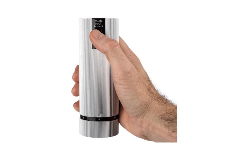 Elektryczny młynek do soli Line 15 cm, Aluminium Peugeot