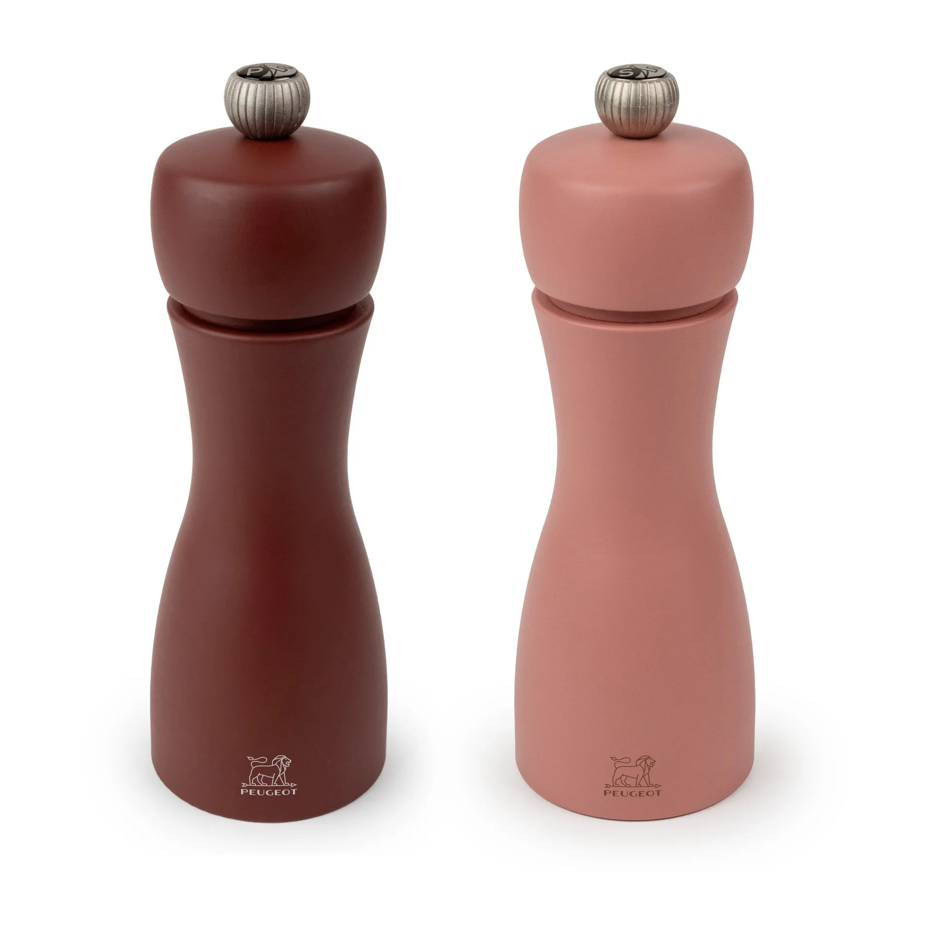 Młynek do soli i młynek do pieprzu zestaw Tahiti Earth 15 cm, Cacao & nuts Peugeot
