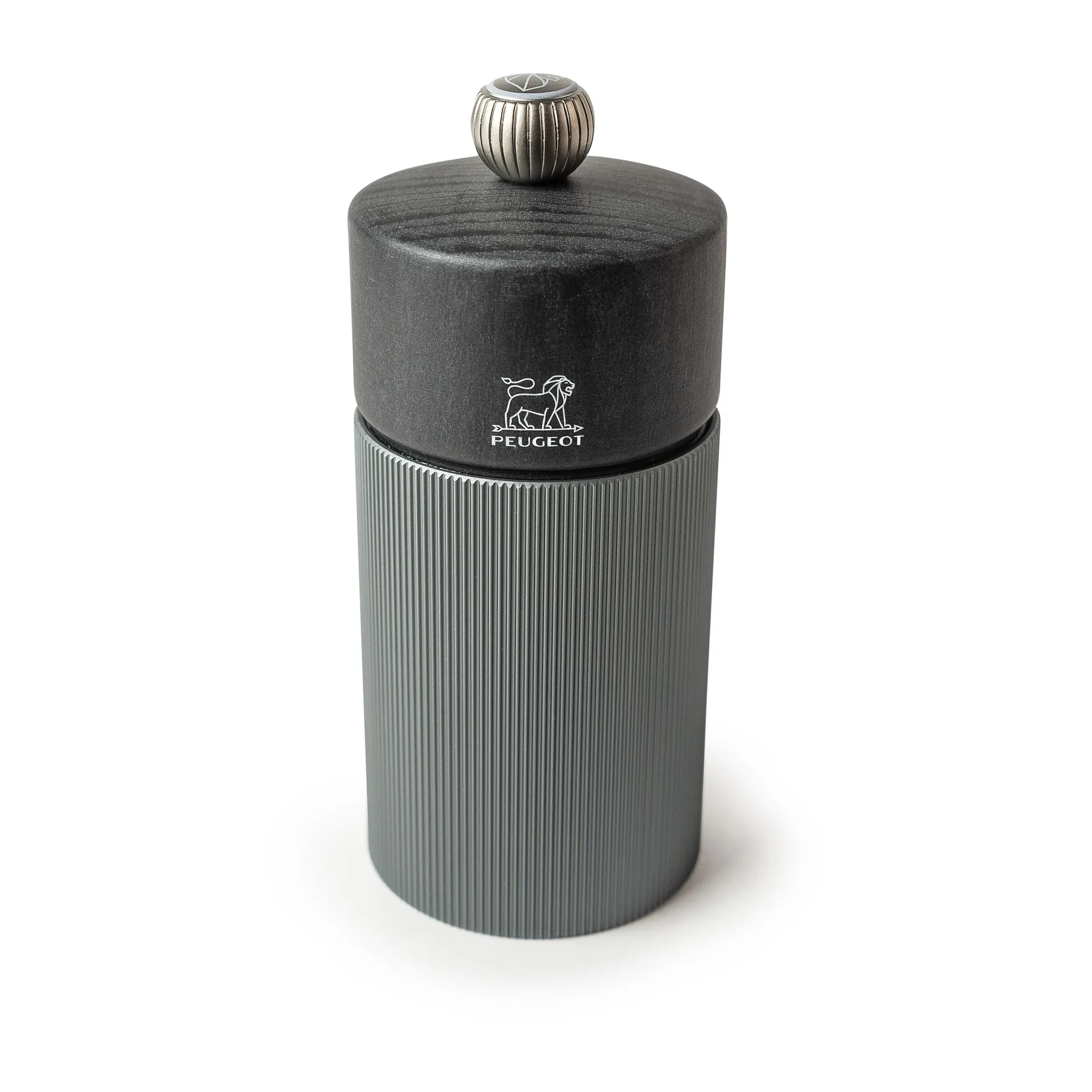 Młynek do soli Line Dark 12 cm, Wood-aluminium Peugeot