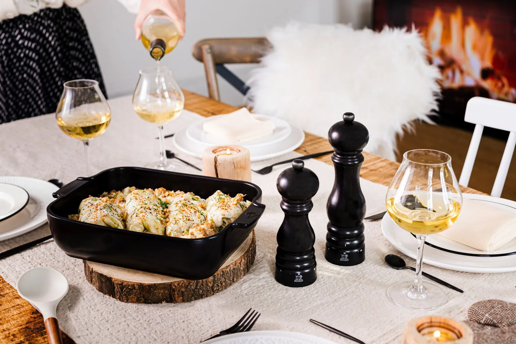 Młynek do soli Paris u'Select 18 cm, Satin black Peugeot