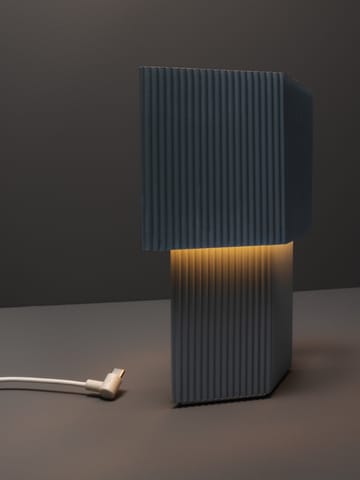 Bezprzewodowa lampa stołowa Romb Mini 19 cm - Blue stone - Pholc