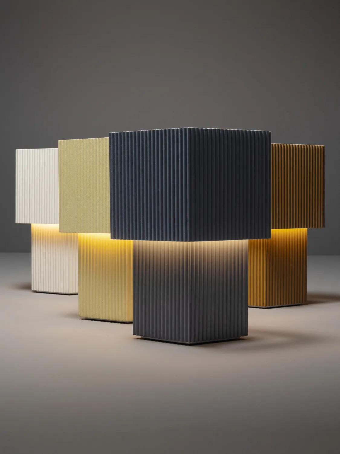 Bezprzewodowa lampa stołowa Romb Mini 19 cm, Cotton Pholc