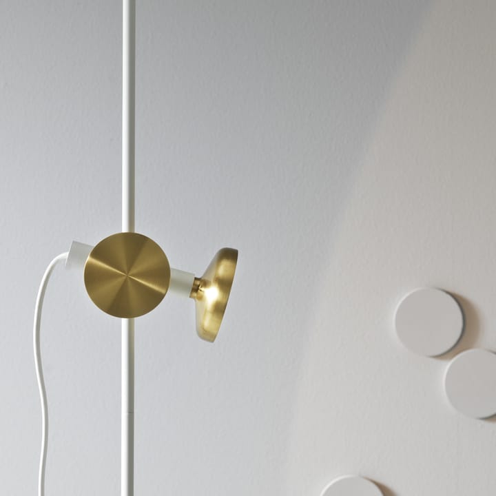 Blend 150 lampa podłogowa, biały/mosiądz, led Pholc