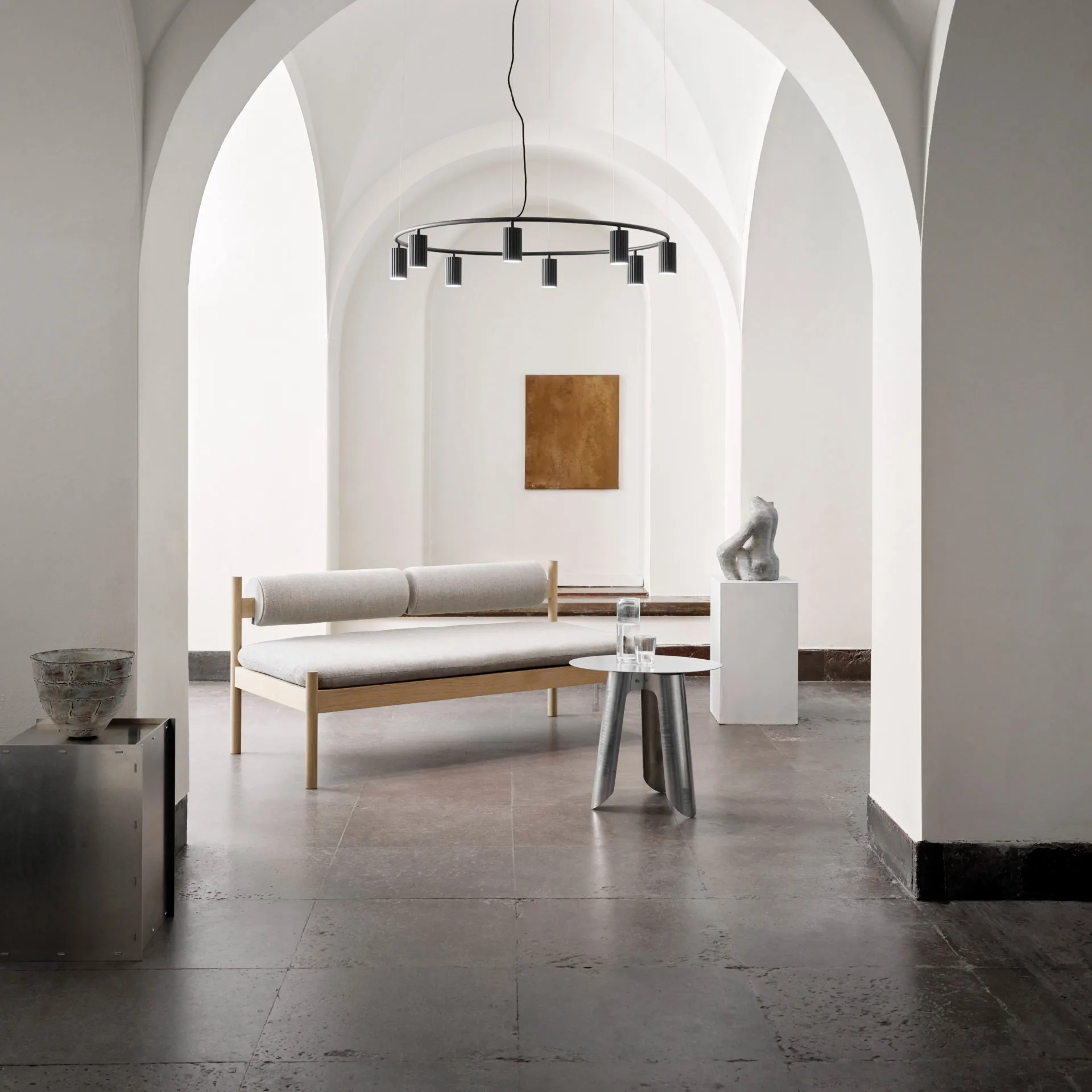 Donna Circle 100 lampa sufitowa, Black ink Pholc