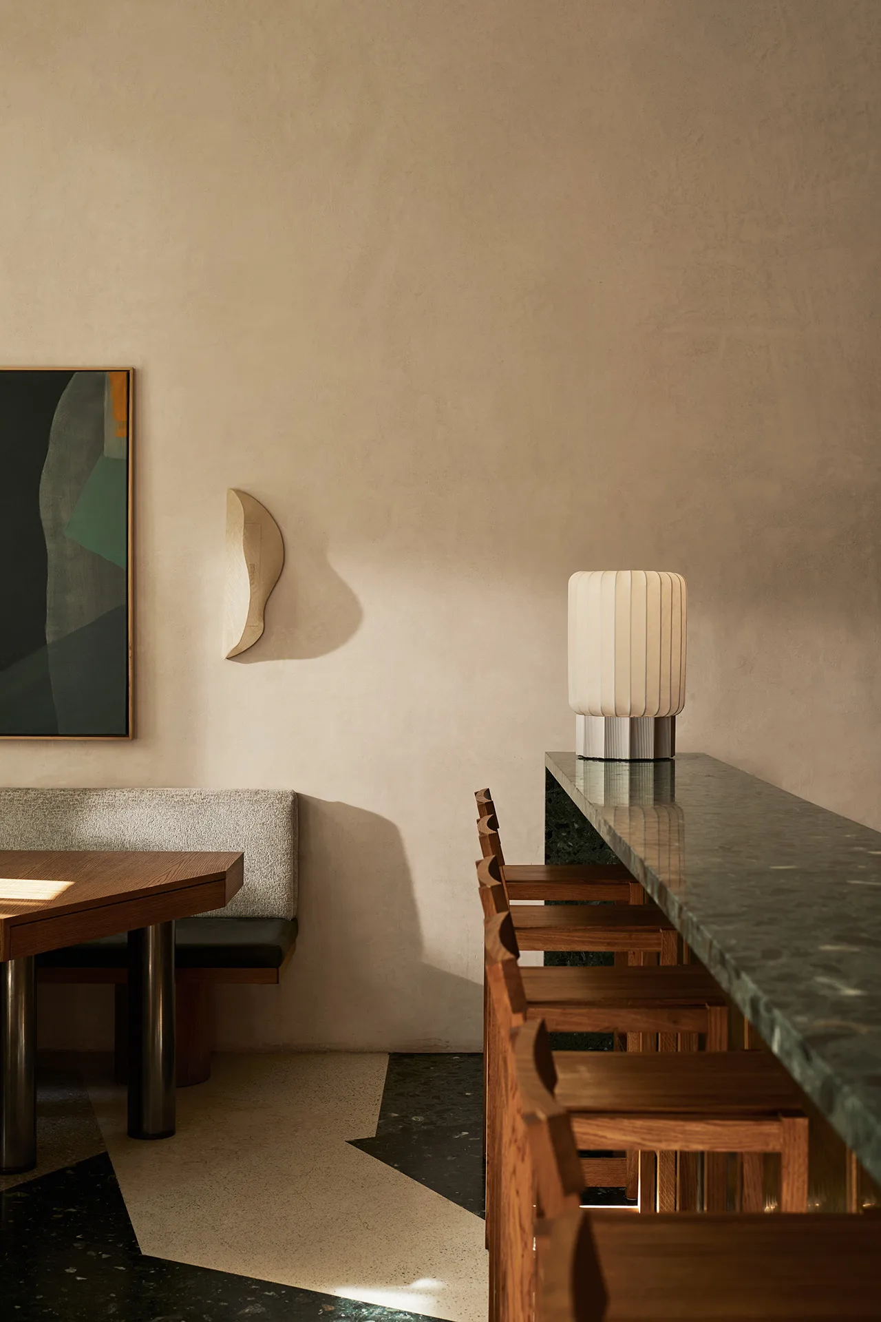 Lampa podłogowa/stołowa Half Meter, White Pholc