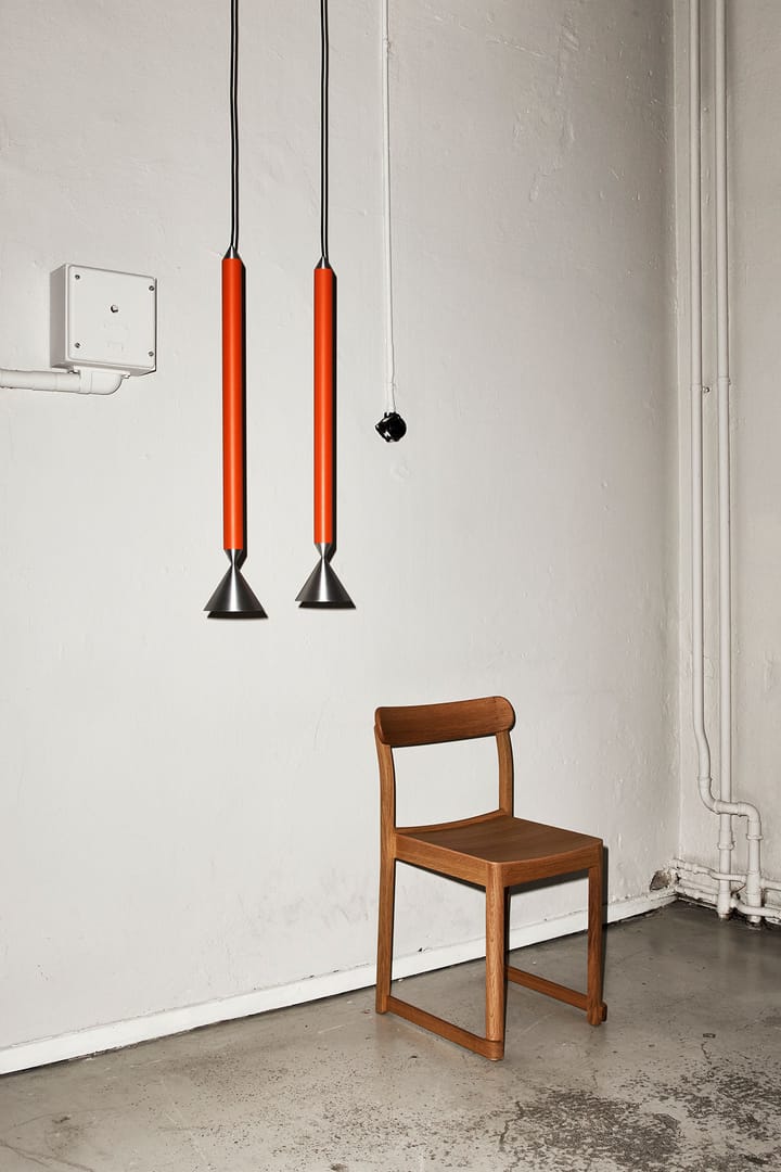 Lampa sufitowa Apollo 59, Red orange-aluminium Pholc