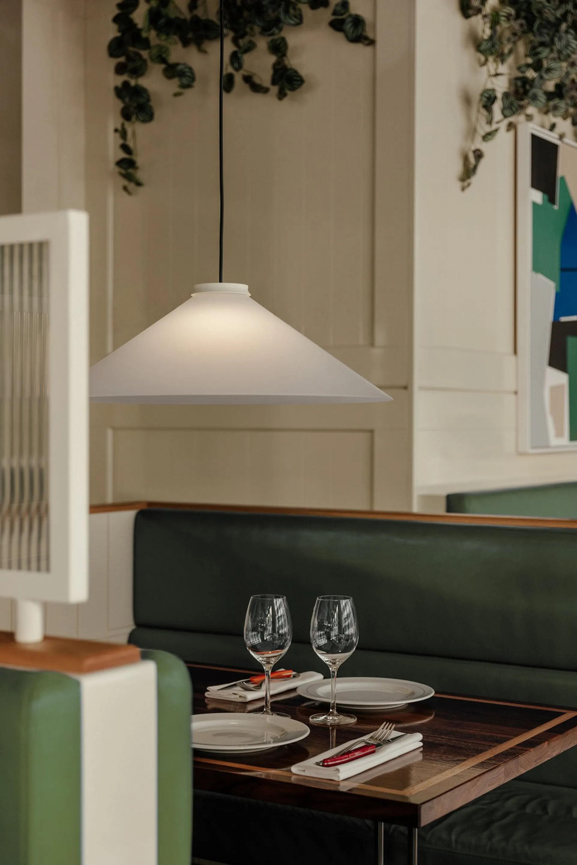 Lampa wisząca Aline 58 , Bawełna Pholc