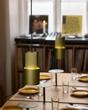 Lampa wisząca Concave 10 - Stem (zielony) - Pholc