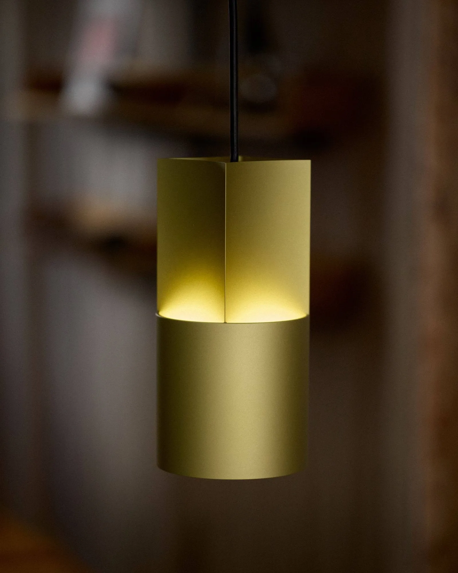 Lampa wisząca Concave 10, Stem (zielony) Pholc