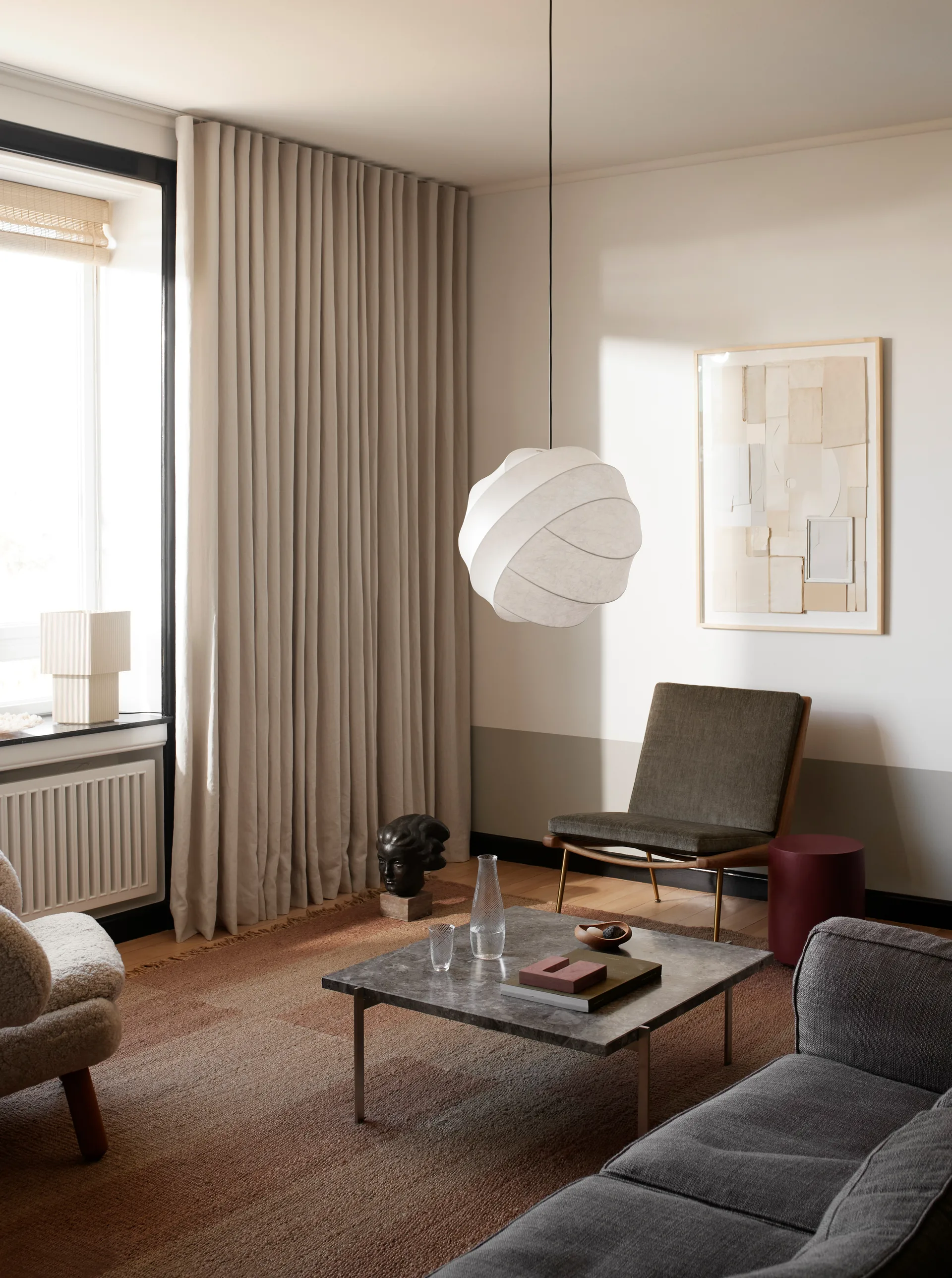 Lampa wisząca Turner 50, Biały Pholc