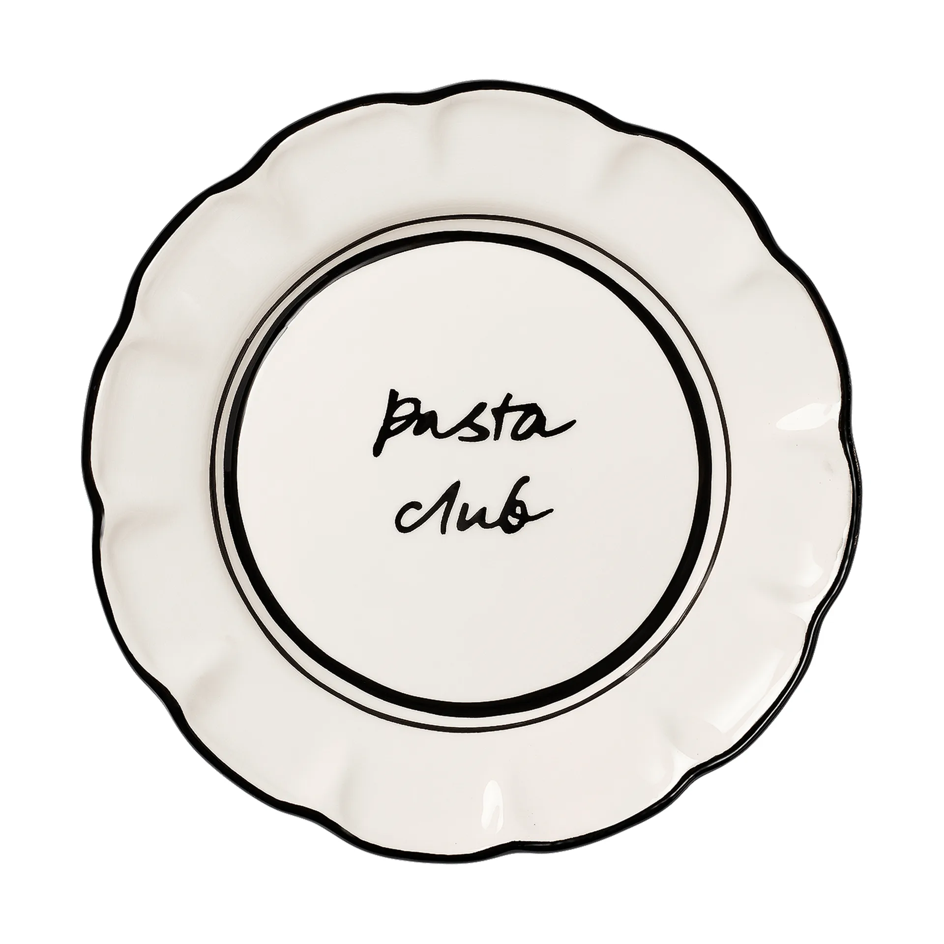 Bistro talerz do sałatek, Black, 21,5 cm Pick a Poppy