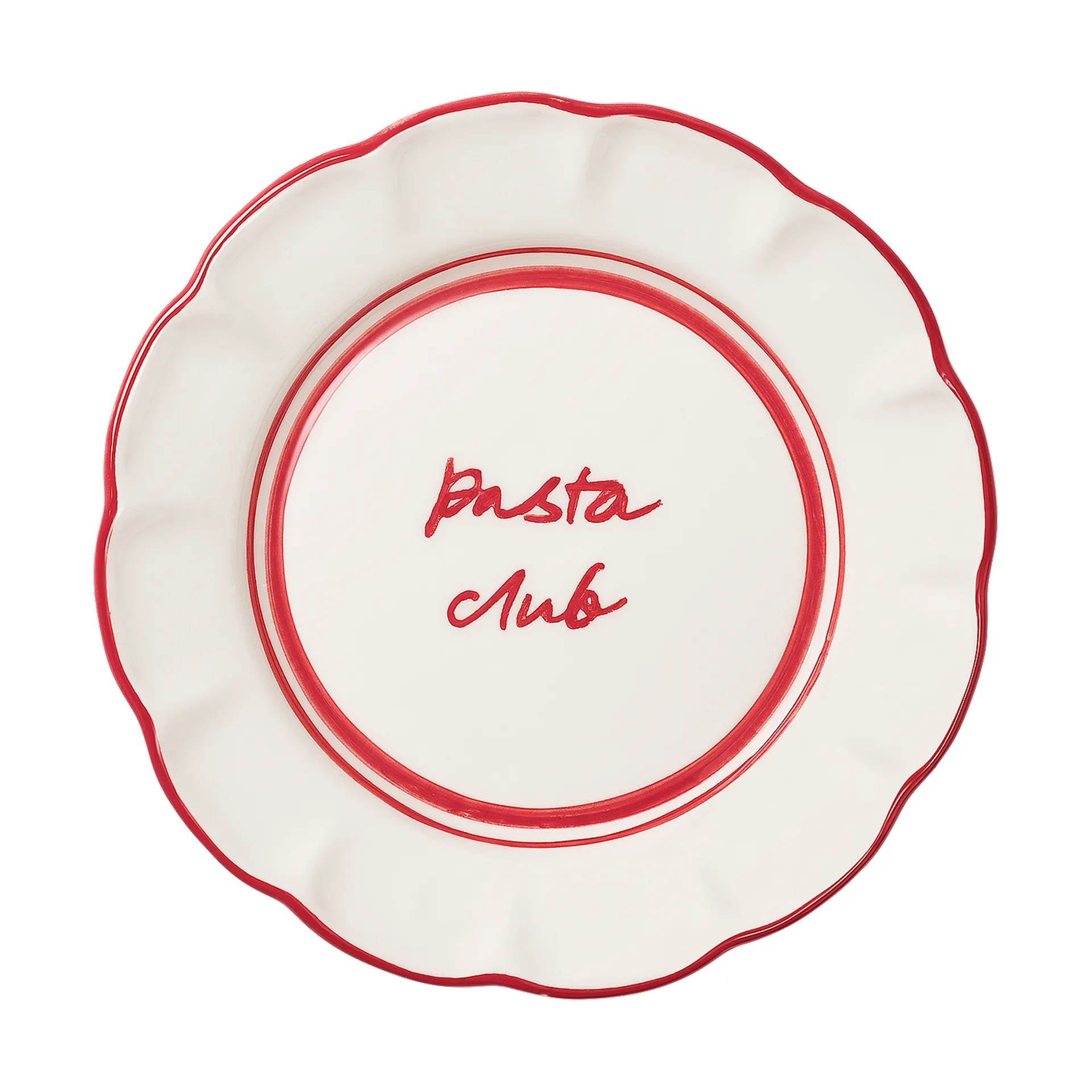 Bistro talerz do sałatek, Czerwony, 21,5 cm Pick a Poppy